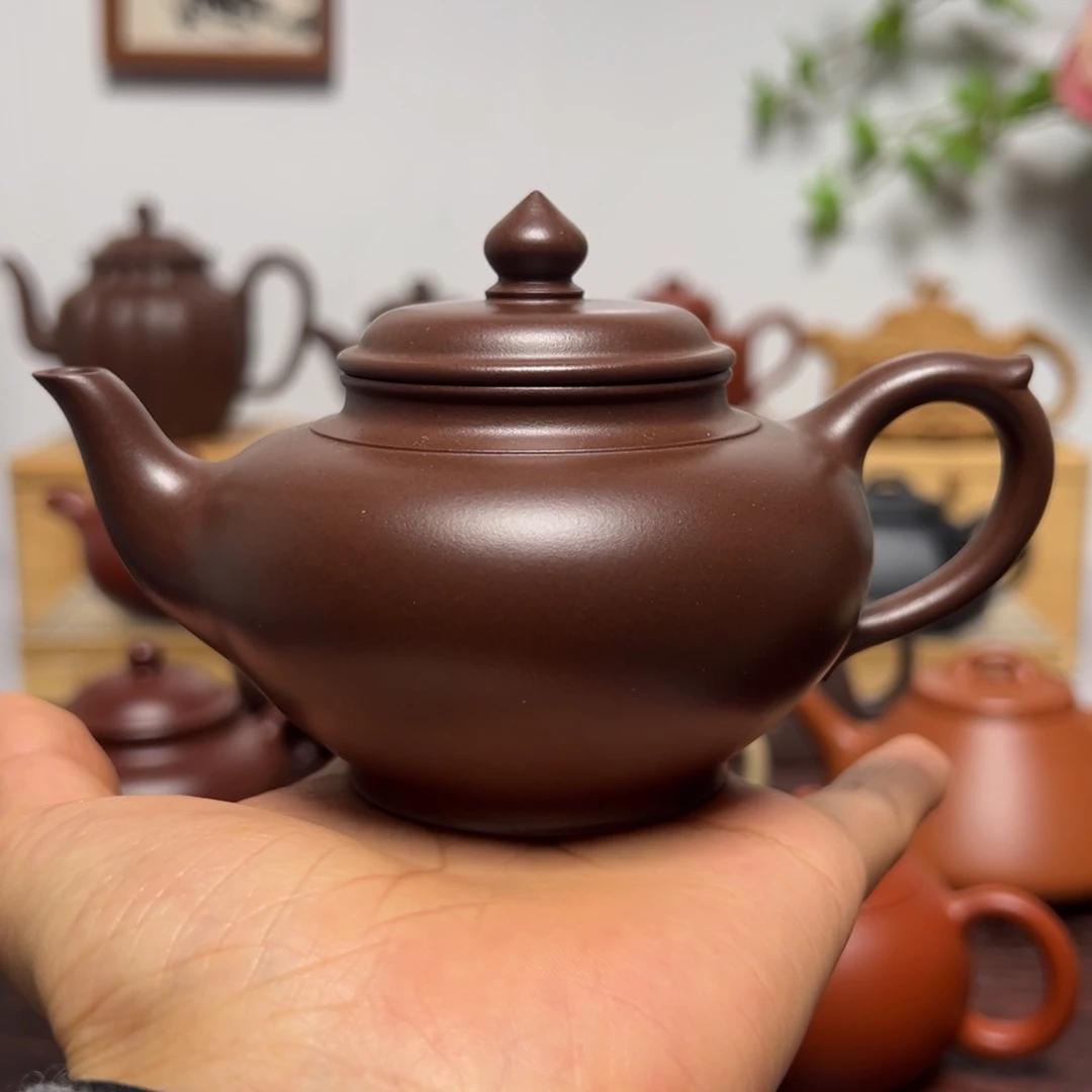 茶壶紫砂170cc 精工笑樱