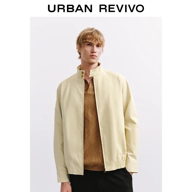 UR2025秋季新款男装气质都市立领拉链夹克外套UMM150037