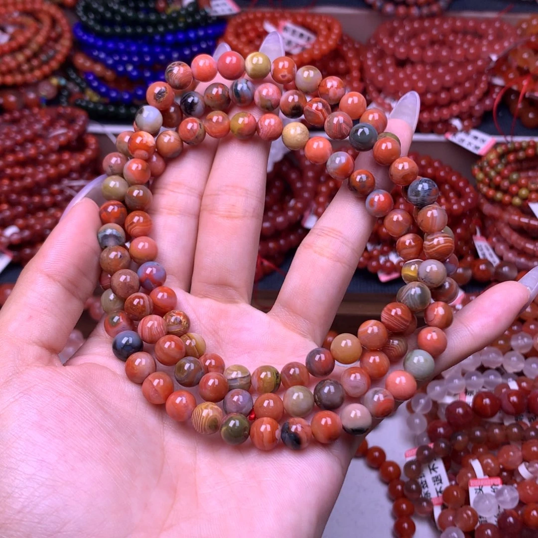 未镶嵌手链南红玛瑙12号卡7.8