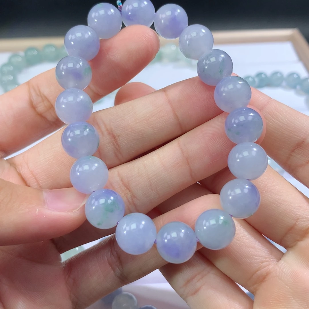 翡翠手链未镶嵌卡11m m