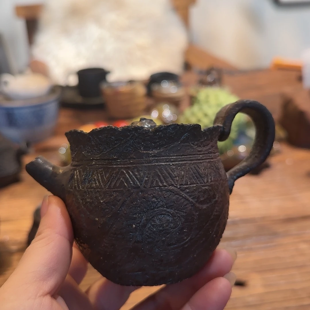 紫砂茶案如*手捏宝瓶