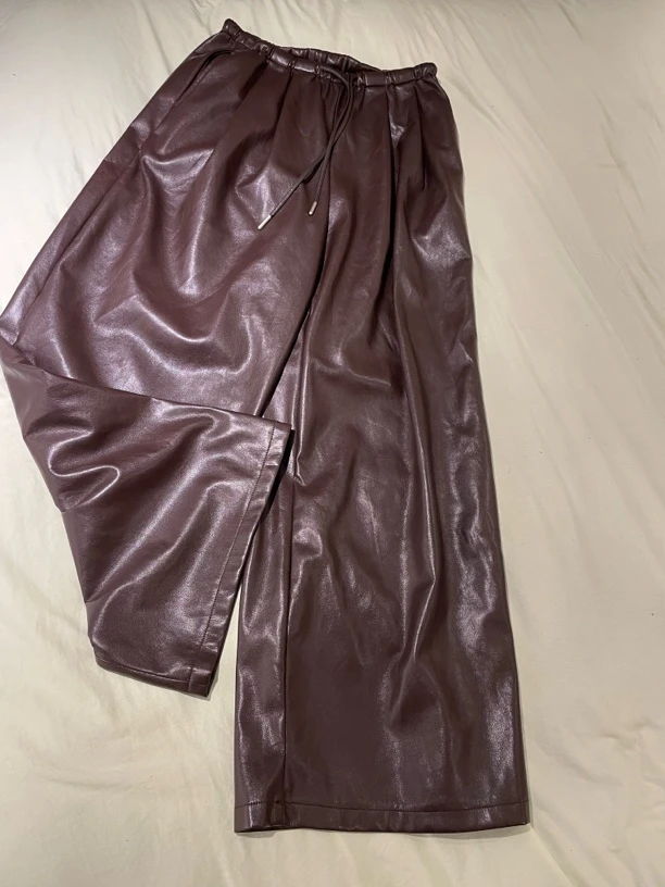 「HMM」南油小众设计师蛋白皮裤