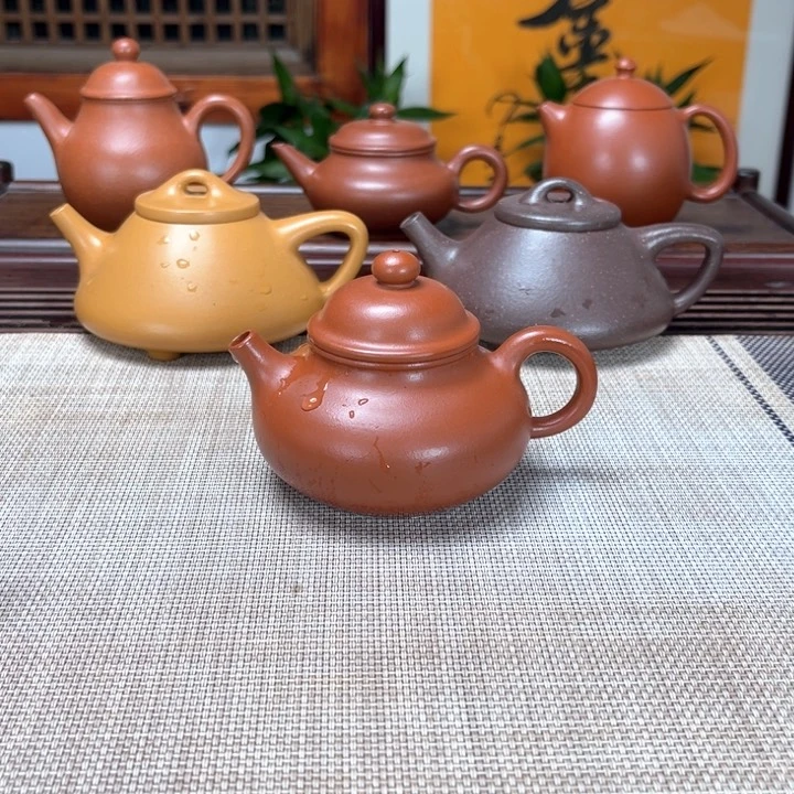 紫砂茶壶容天小红泥