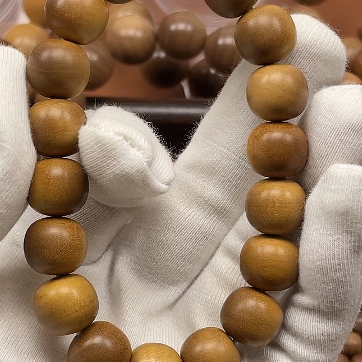 明***哥檀香木老山檀1213手串黑肉横纹