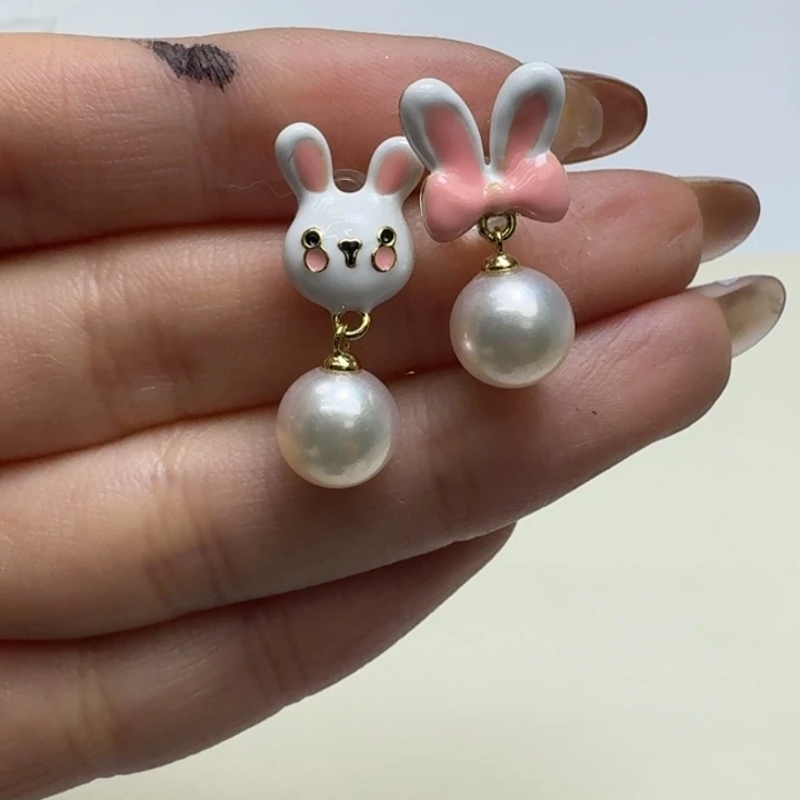 银S925镶嵌海水珍珠耳饰