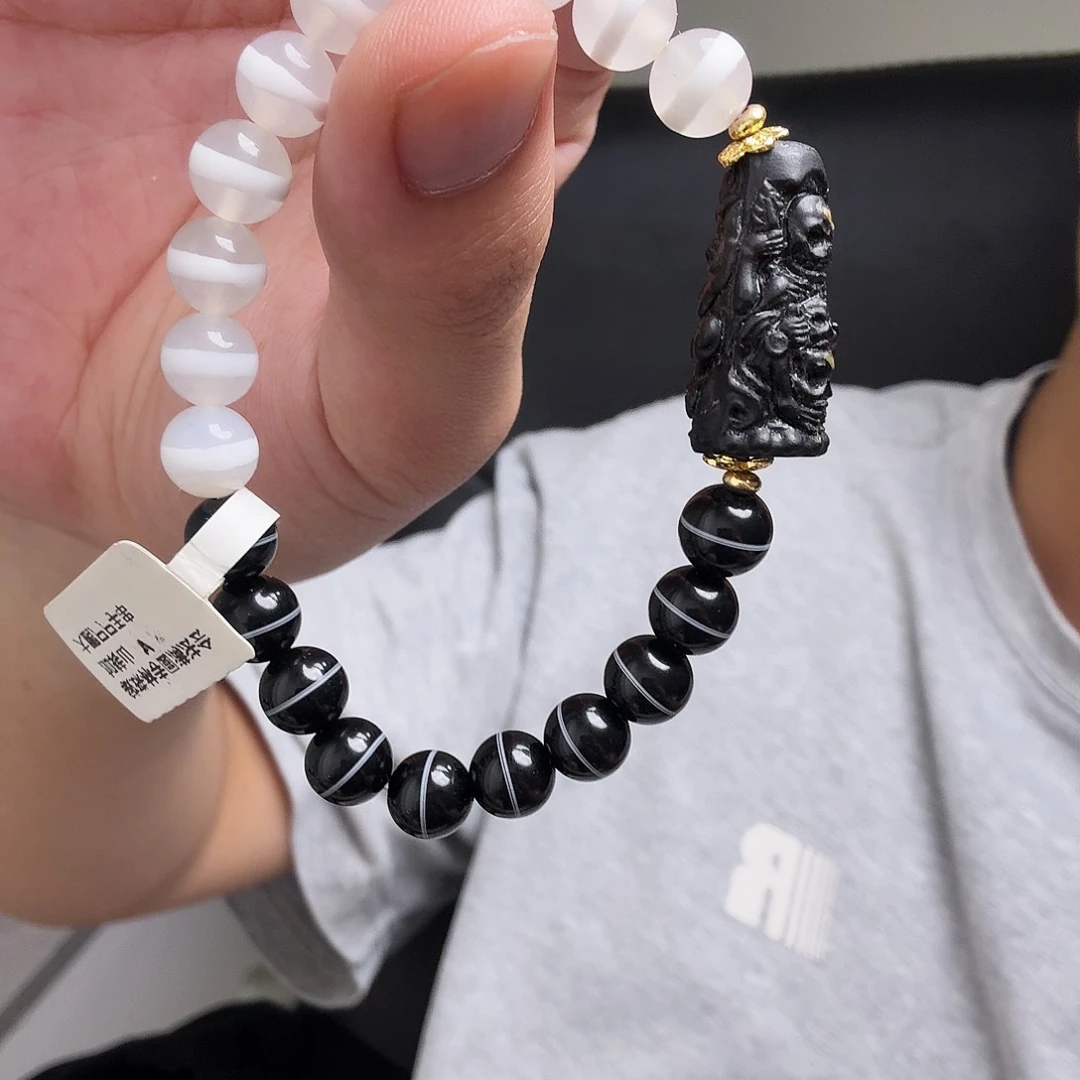 玛瑙/玉髓合金手链1101-22