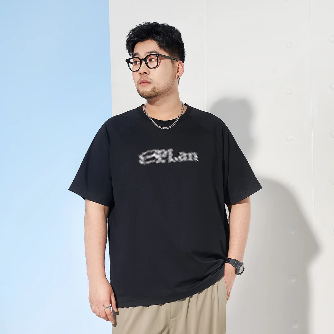 【凉感速干】2025夏季新款正肩短袖T恤男士上衣潮流圆领宽松百搭