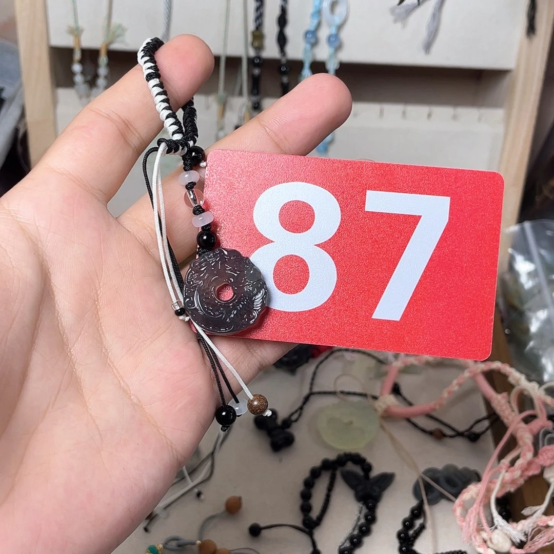 蛇纹石玉手链合金悬***幽