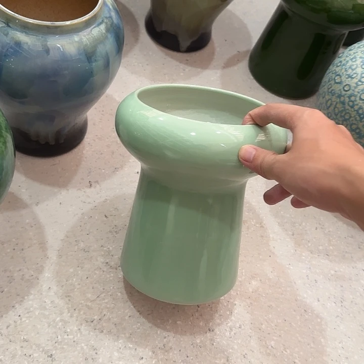 白泥花盆微瑕无孔