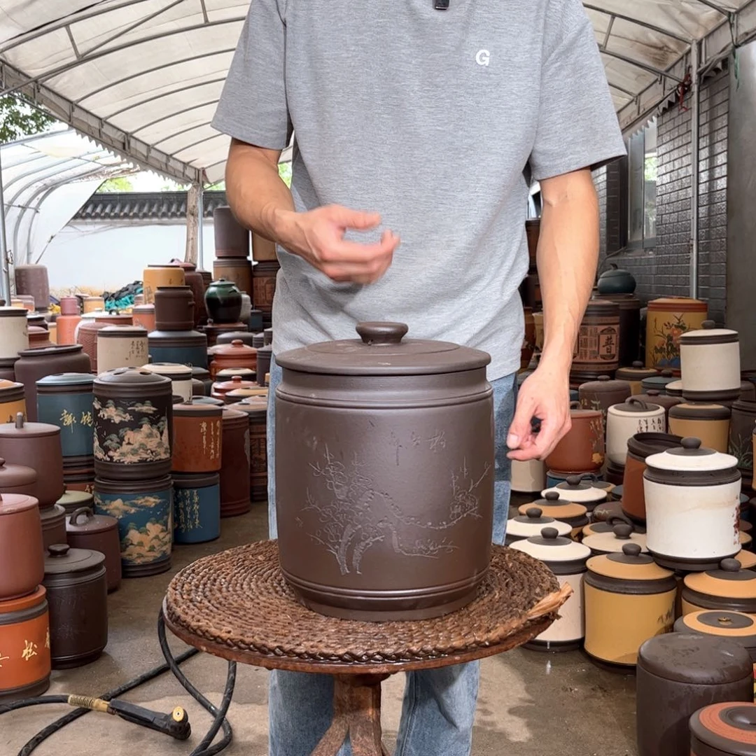 紫砂茶叶罐10 饼茶叶罐