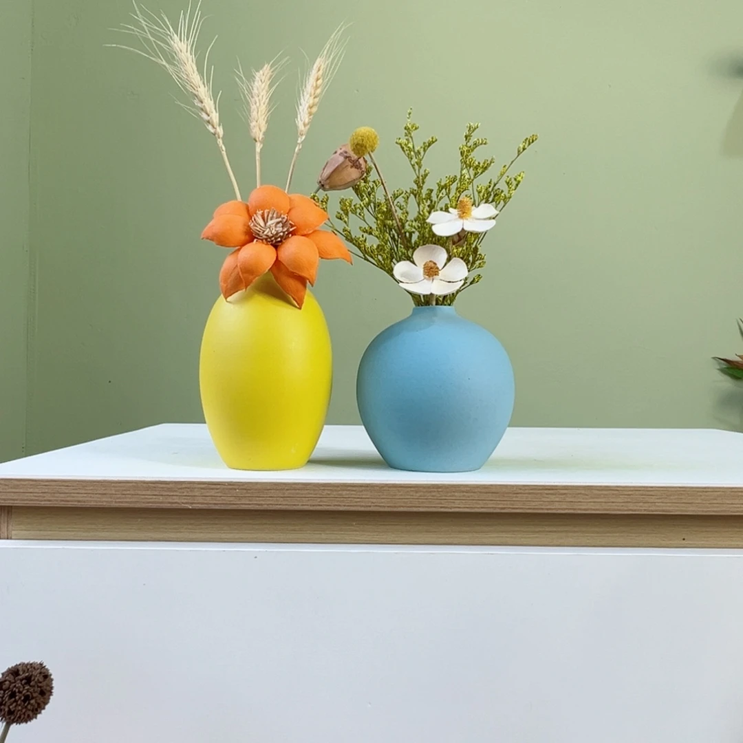 摆件花瓶带花高度20-30厘米左右