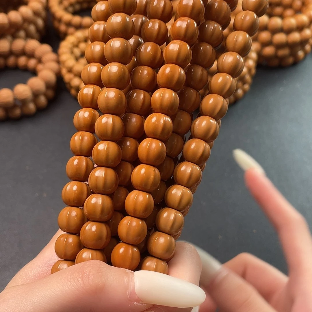 核桃手串/手链全品自然走色四花鲨鱼