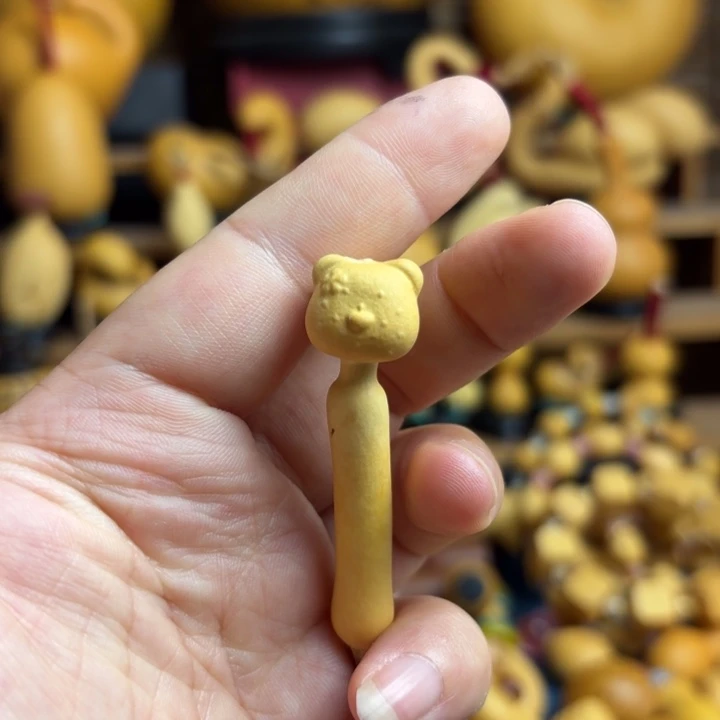 苏***晚木天然葫芦模具小熊