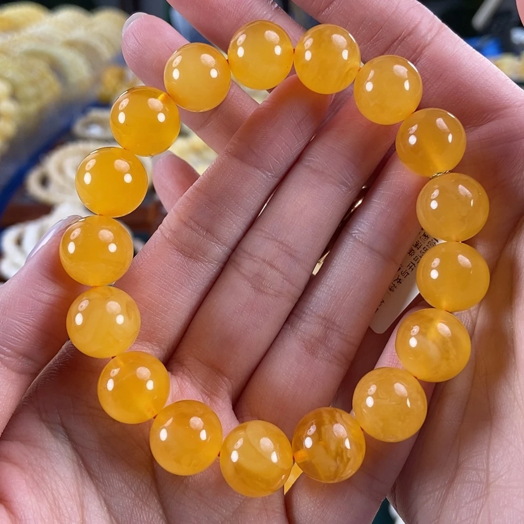 琥珀未镶嵌珠宝奇石12 19.5 鸡油红同料