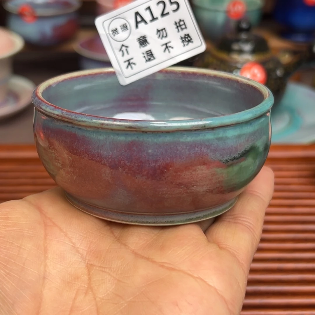 手工制作钧窑茶器