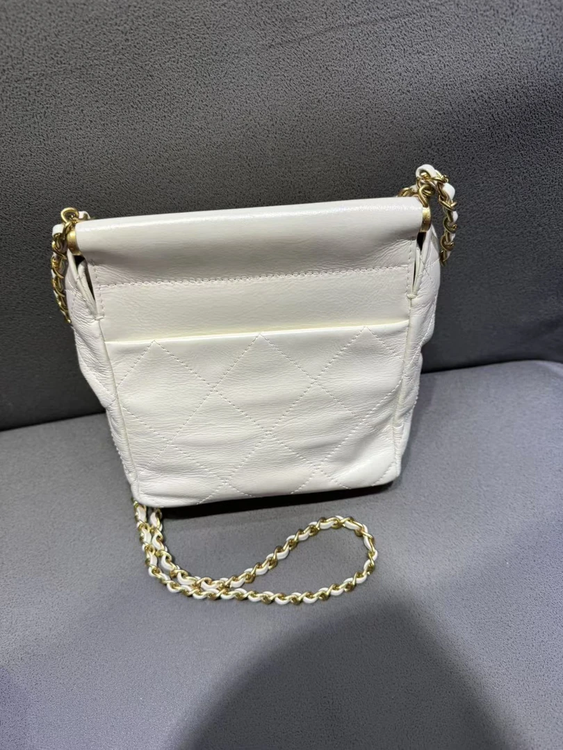 【62040】气质时尚轻奢百搭真皮女士手提单肩斜跨包包-白色