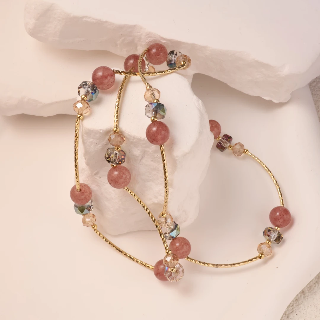 铜合金亚克力项链 铜合金北辰舞忆项链V861时尚简约百搭