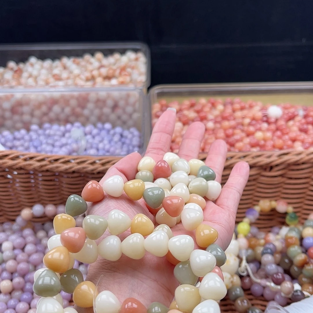 白玉菩提吊坠K/12mm/50颗