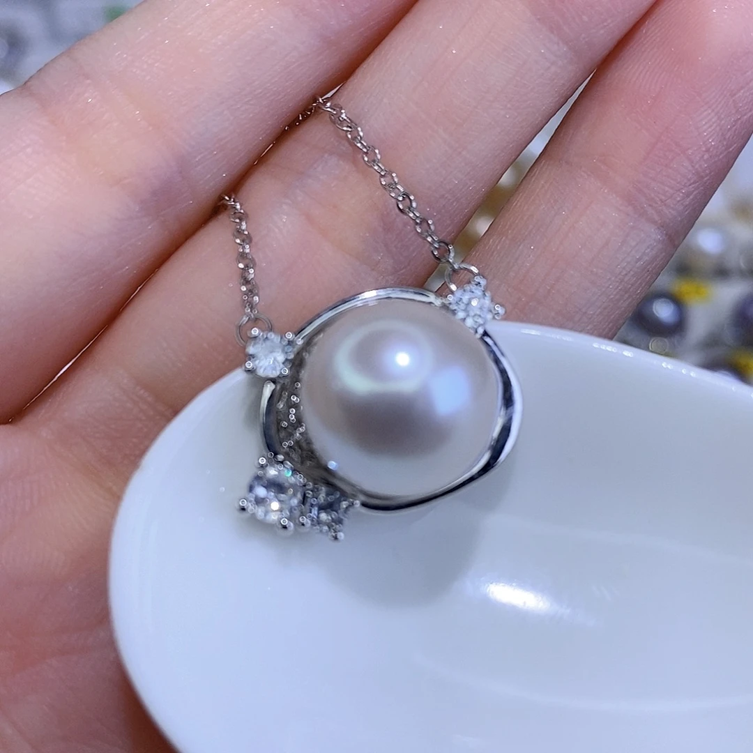 颈饰合金淡水珍珠