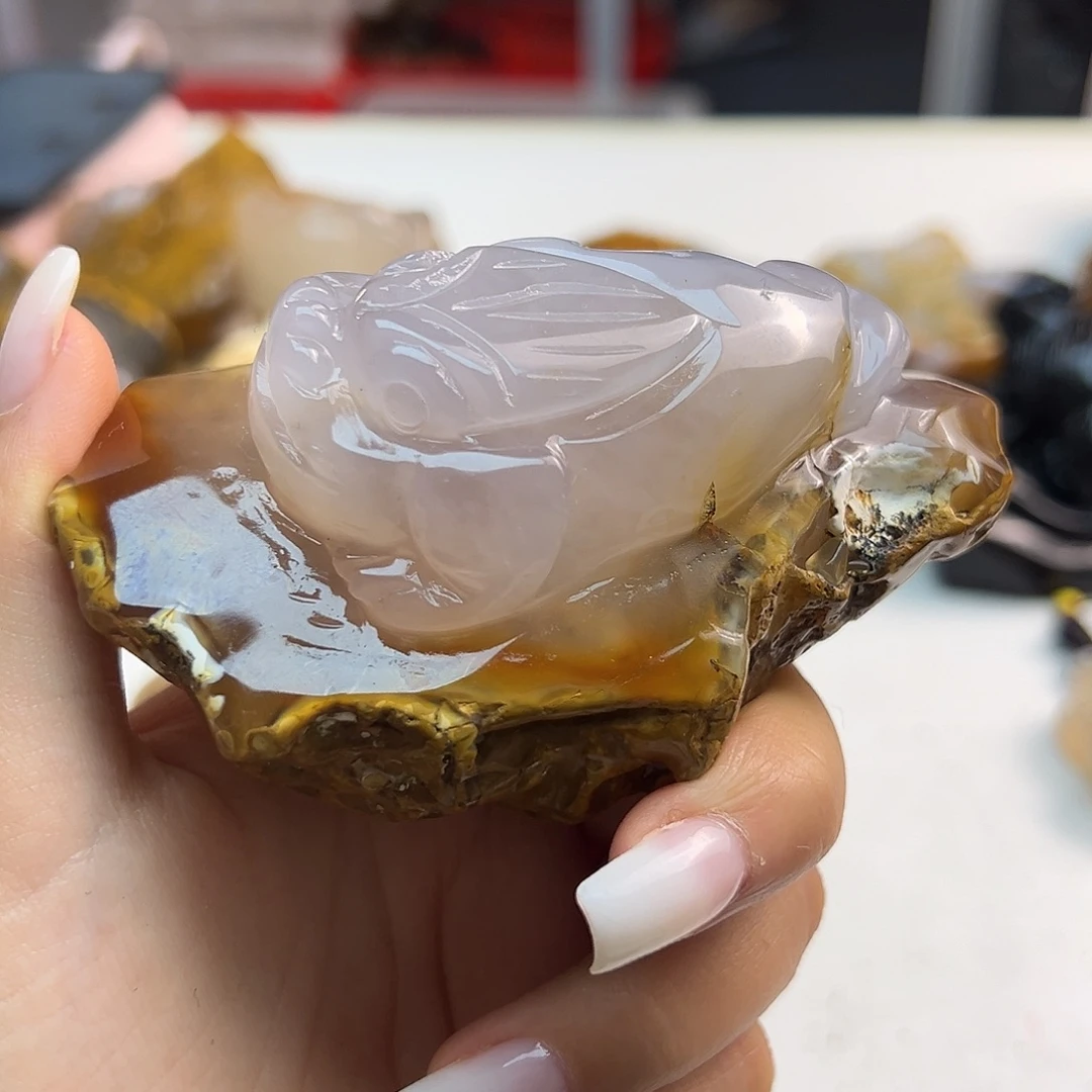 玛瑙/玉髓未镶嵌吊坠(不含链)