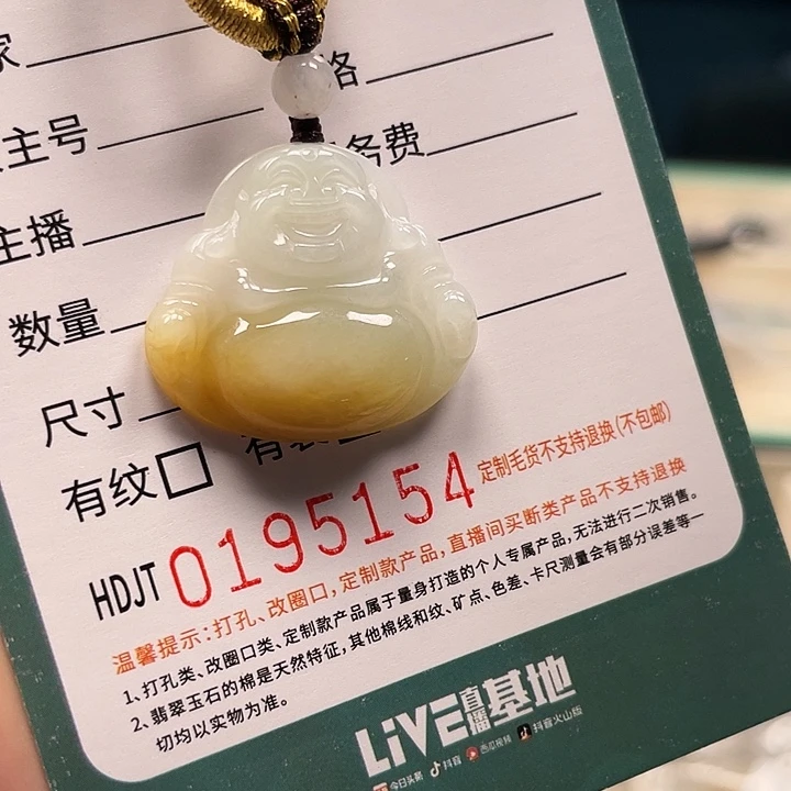 翡翠未镶嵌颈饰HDJT0195154