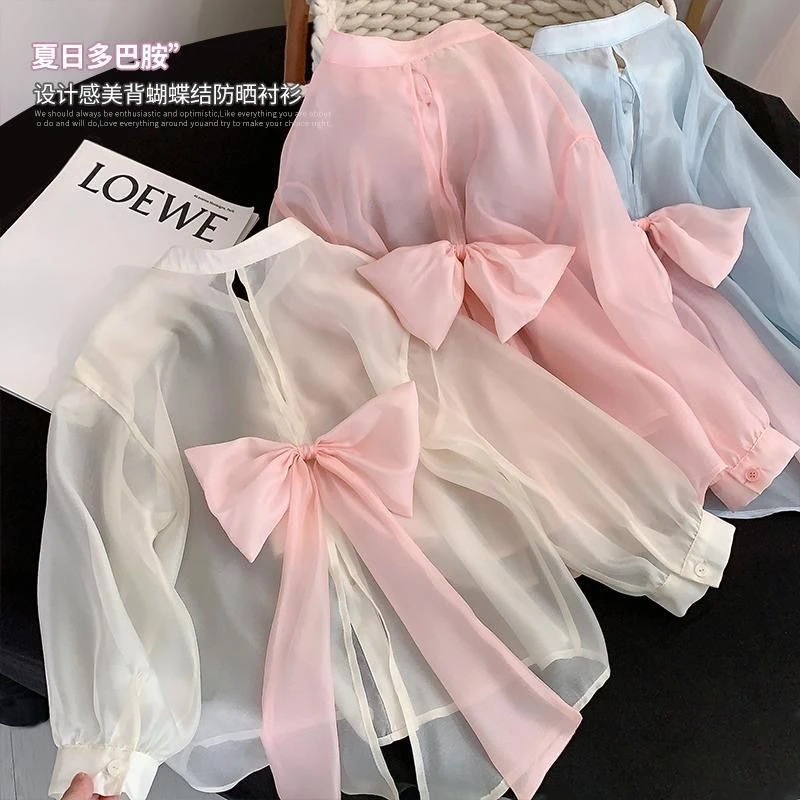 女童防晒衣外套2025新款夏季儿童户外冰丝衬衫女孩长袖轻薄空调衣