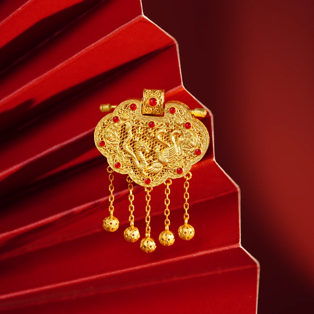 足银银制品 【小北好物】足银如意锁吊坠 QH147X133