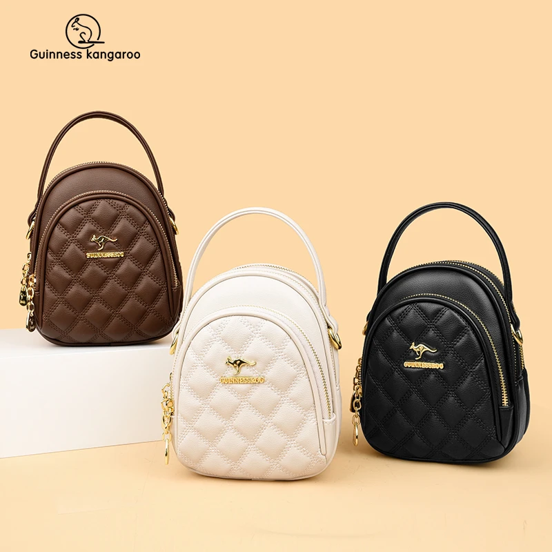 吉尼斯袋鼠单肩斜挎手提三用夏季经典百搭女士包包包包女斜挎小包