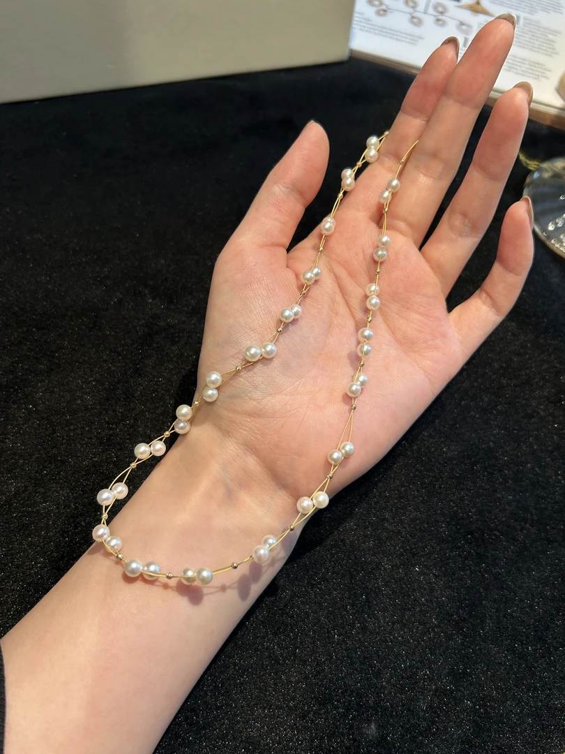 18K金 海水珍珠项链  J247644