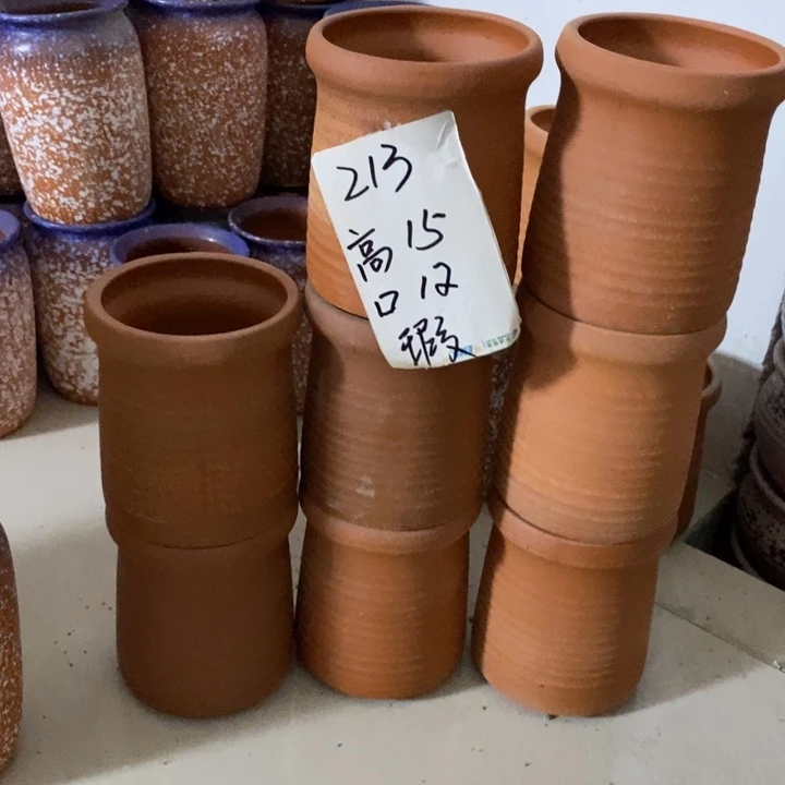 粗陶红陶绿植花盆213
