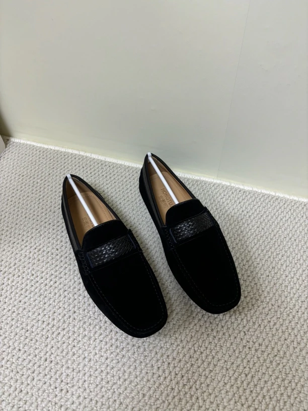 2025爆款豆豆鞋男款软底真皮时尚简约百搭透气轻便豆豆鞋橡胶大底