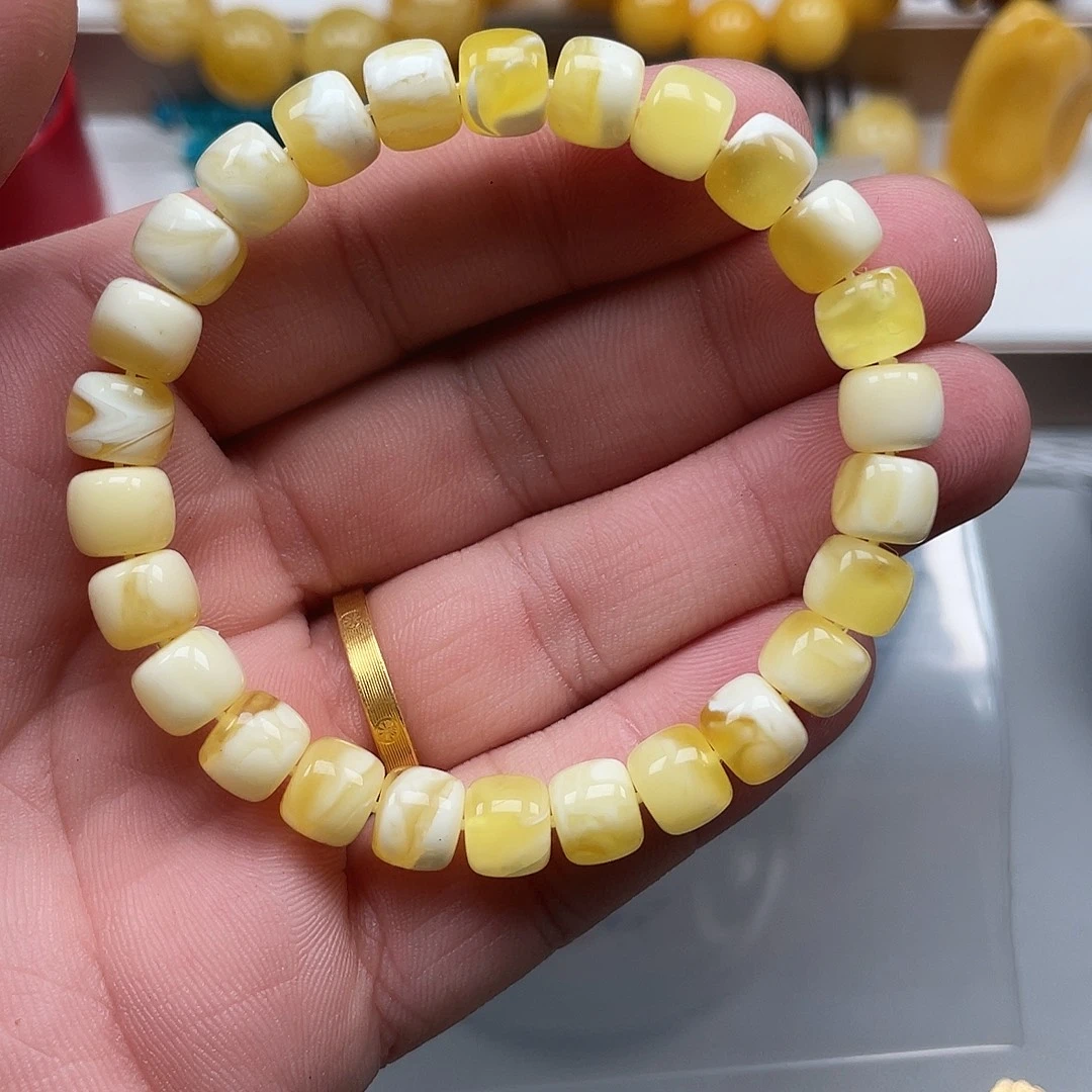 琥珀未镶嵌手链老型