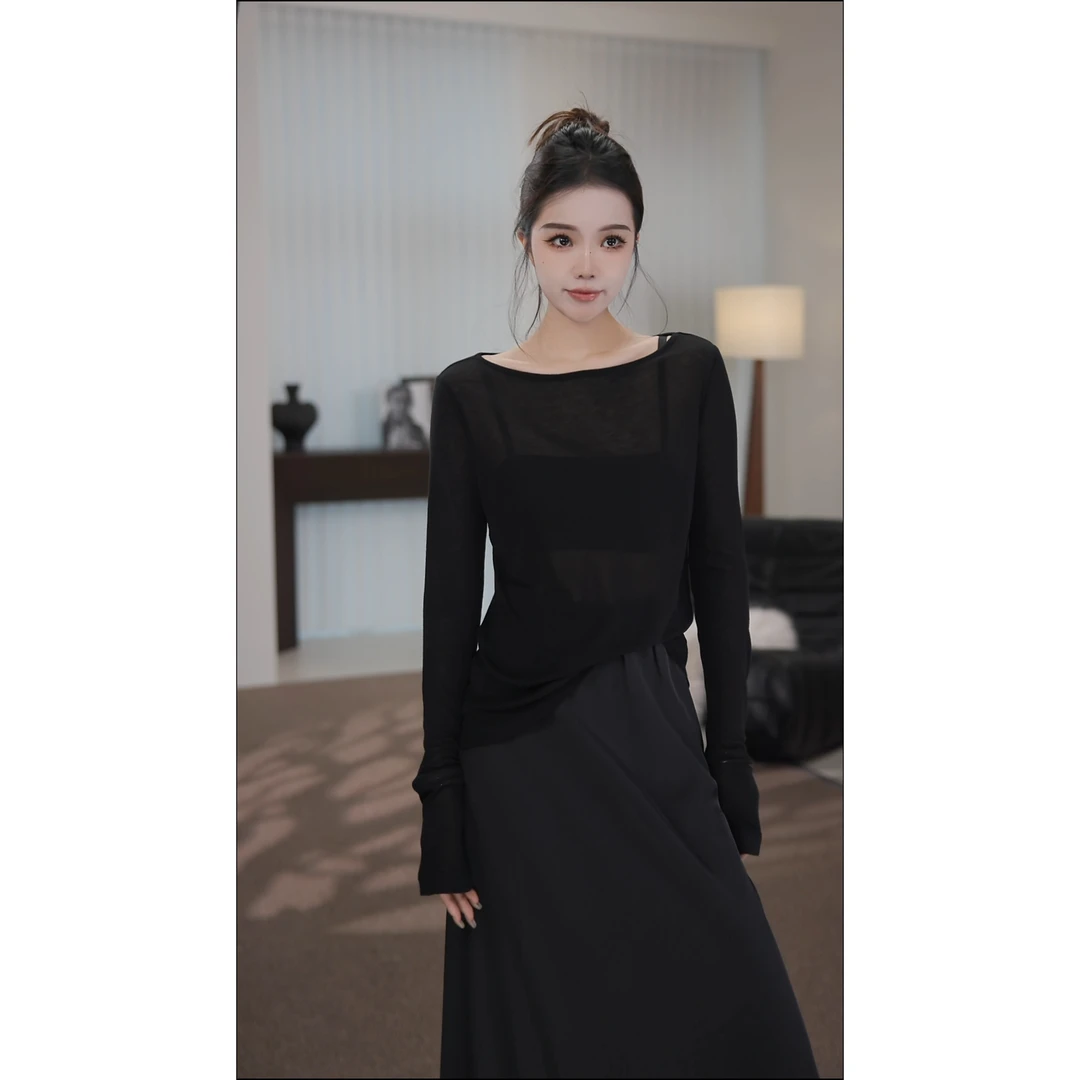 卢尚一字领长袖防晒衣448649