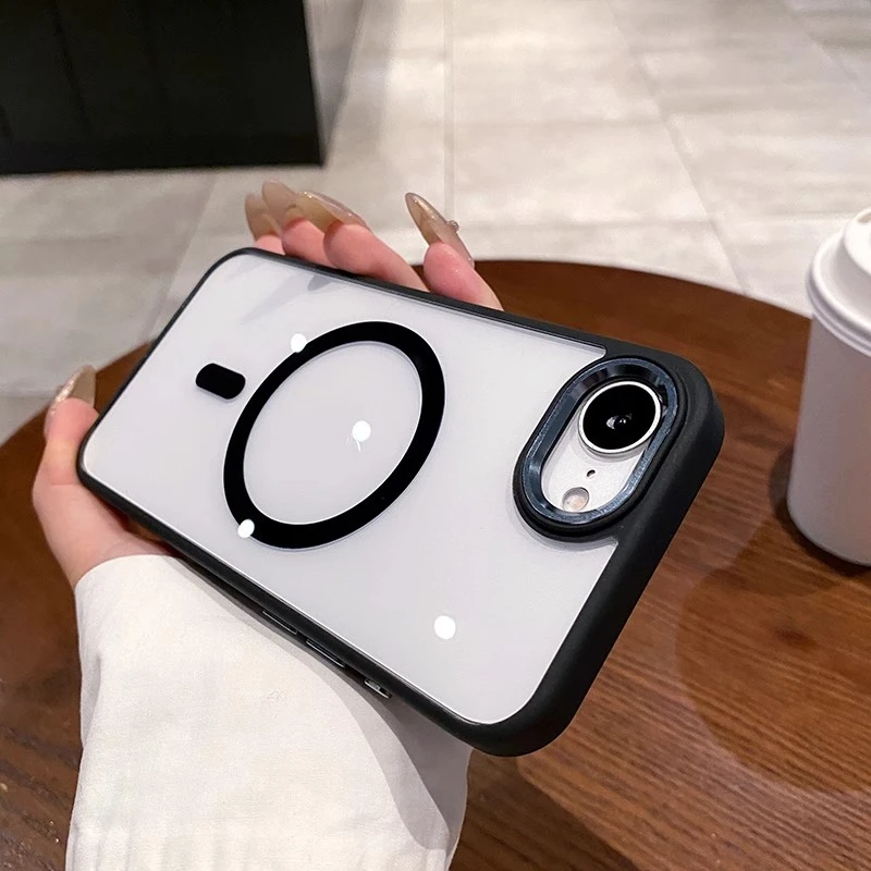 高级感适用于苹果16e手机壳iPhone16e磁吸充电原色灰简约新款男女