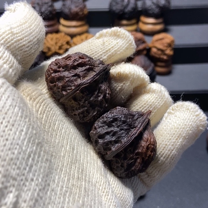 文玩核桃把件B梅花官座36mm