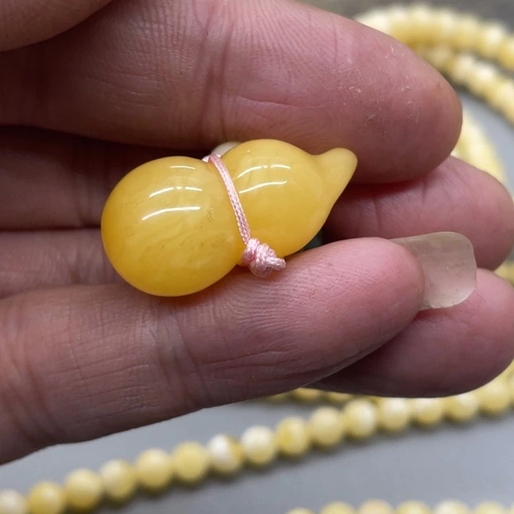 琥珀未镶嵌裸石葫芦