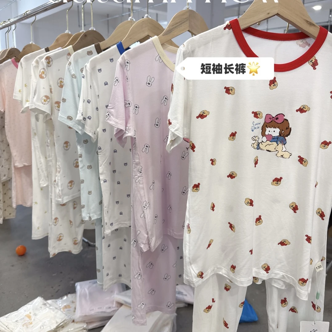 天丝莫代尔夏季短袖长裤高品质童装