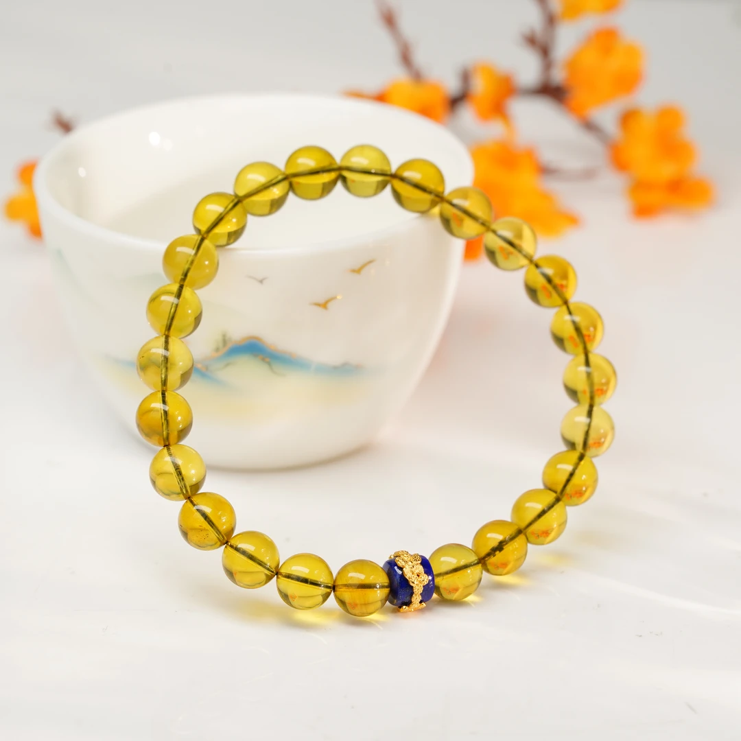 【小北好物】琥珀DIY单圈手串约7mm【多样性发一件】-QH03X1013