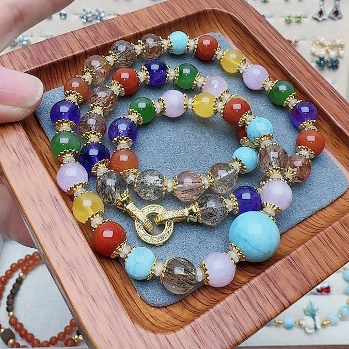 水晶吊坠(不含链)合金吊坠多宝