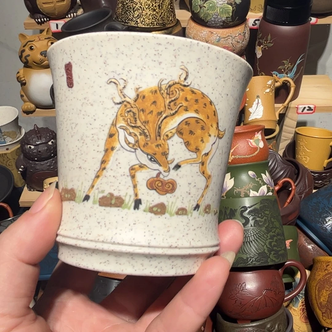 紫砂茶杯宜兴紫砂主人杯