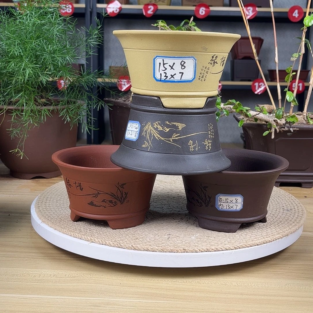 紫砂花盆紫砂花盆