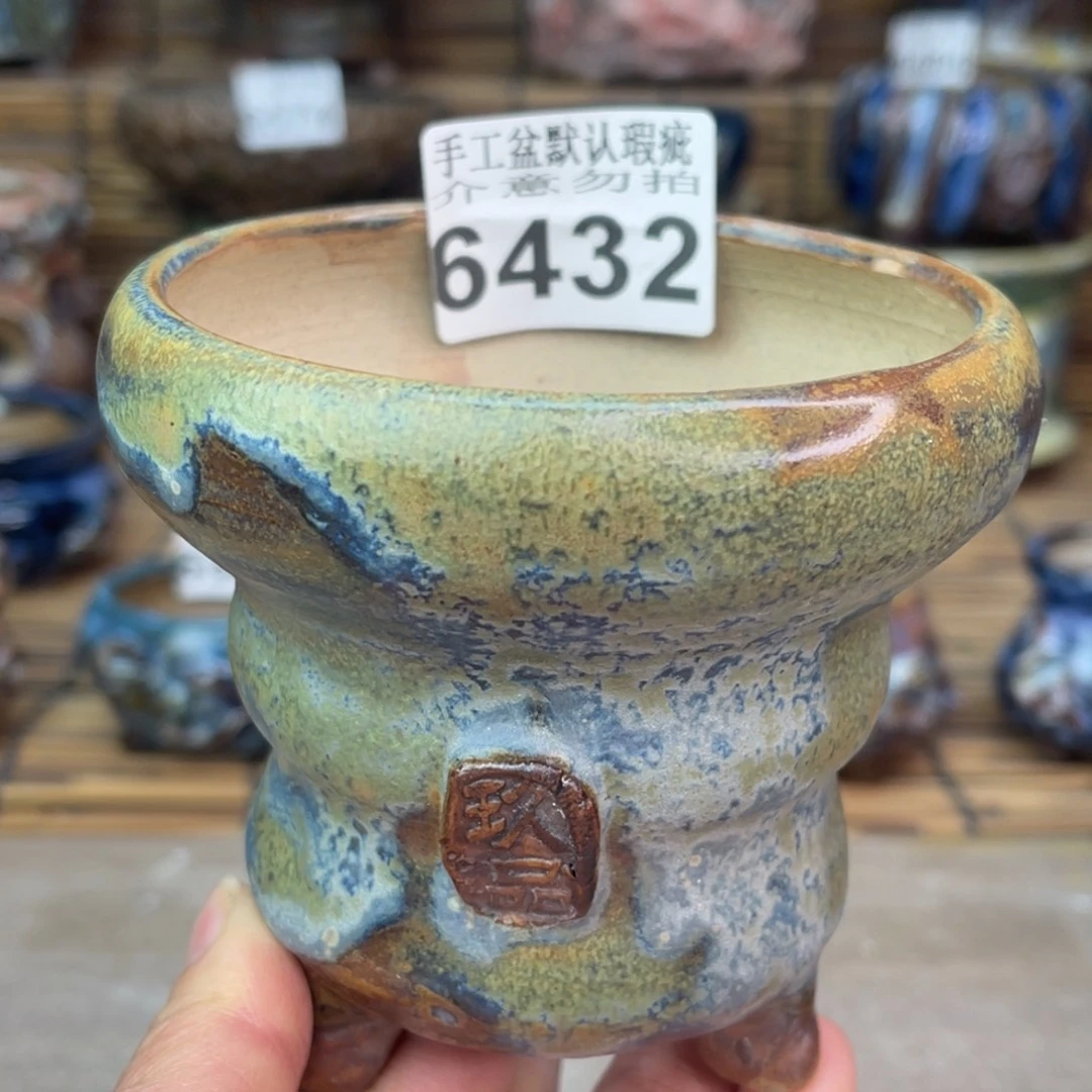 手工花盆默认瑕疵完美者勿拍