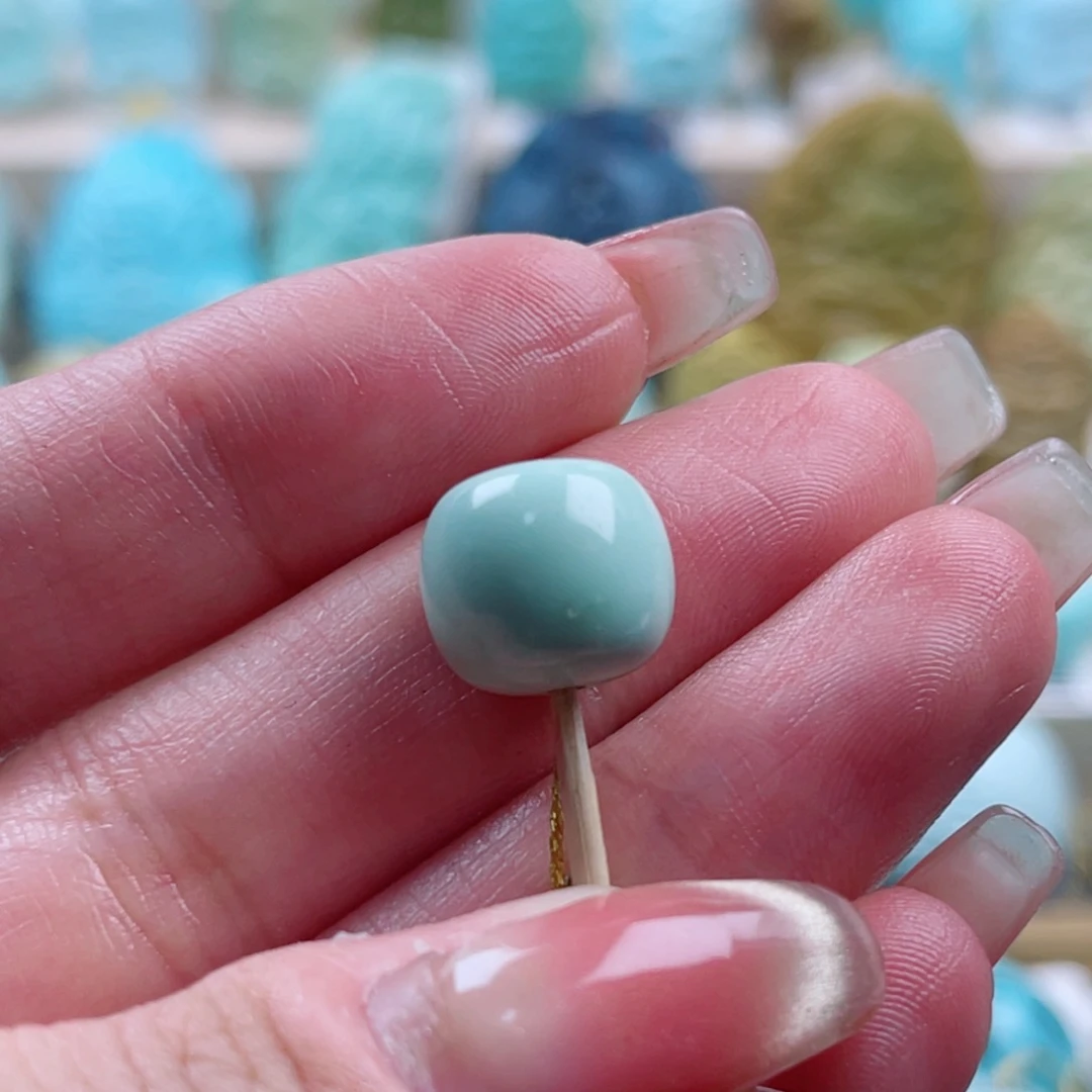 绿松石未镶嵌珠宝奇石12mm