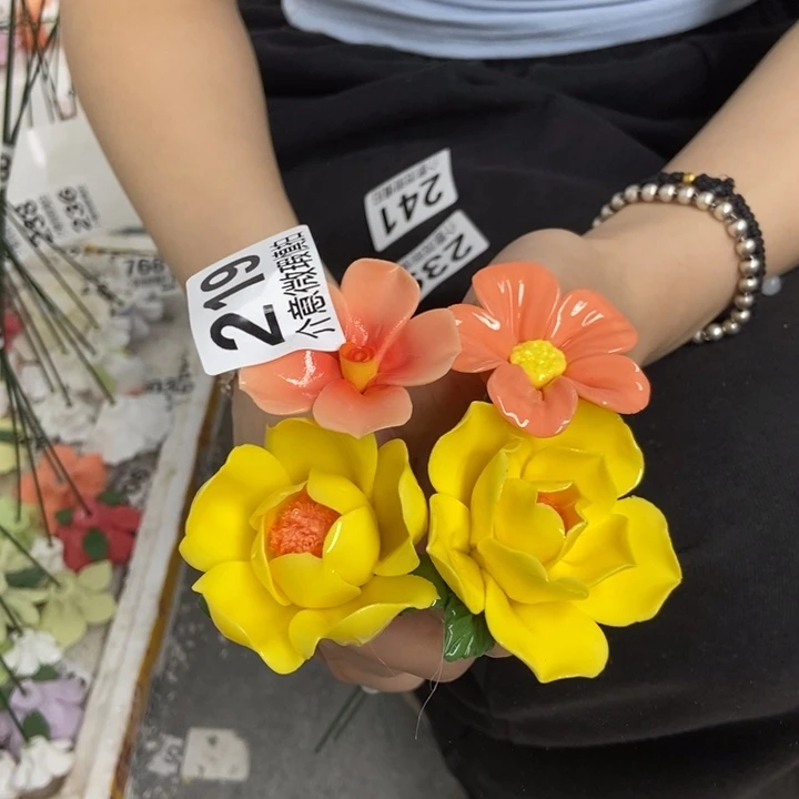 杯手工制作陶瓷花