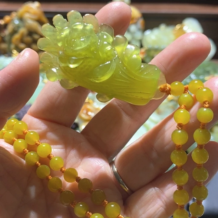 岫玉毛衣链未镶嵌