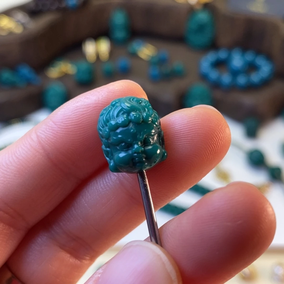 颈饰琉璃地狱色12mm不动明王