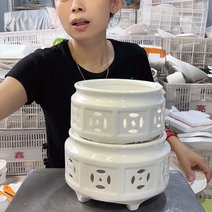 碟铜钱炉一大一小