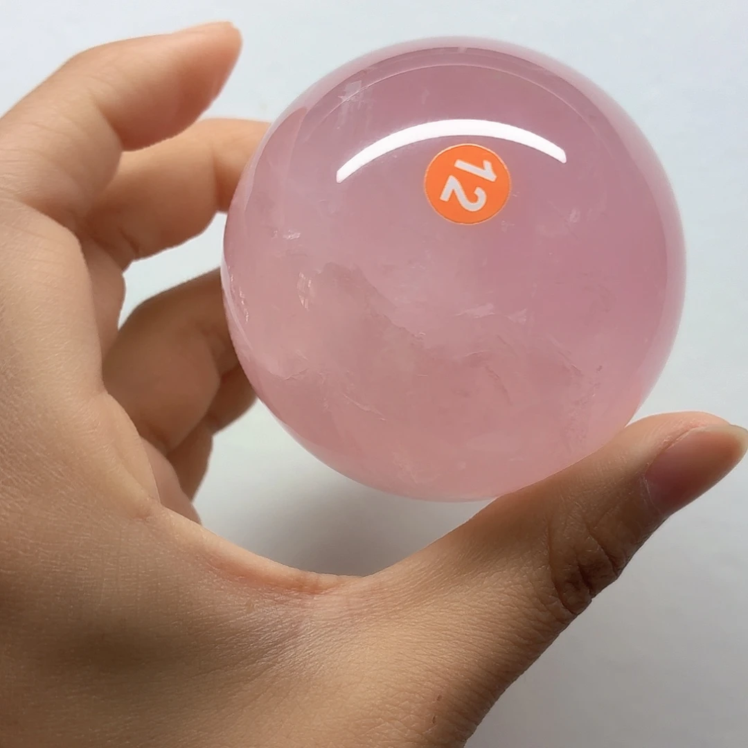 未镶嵌水晶珠宝半成品粉水晶6.6
