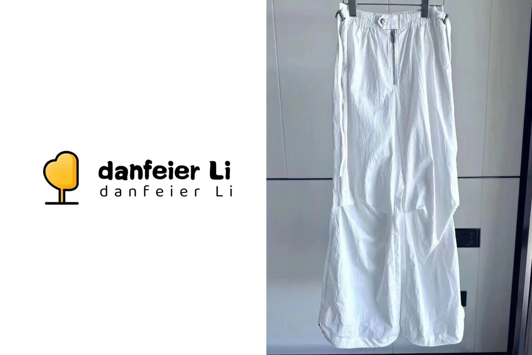 《丫丫推荐款》1203白色设计款休闲裤