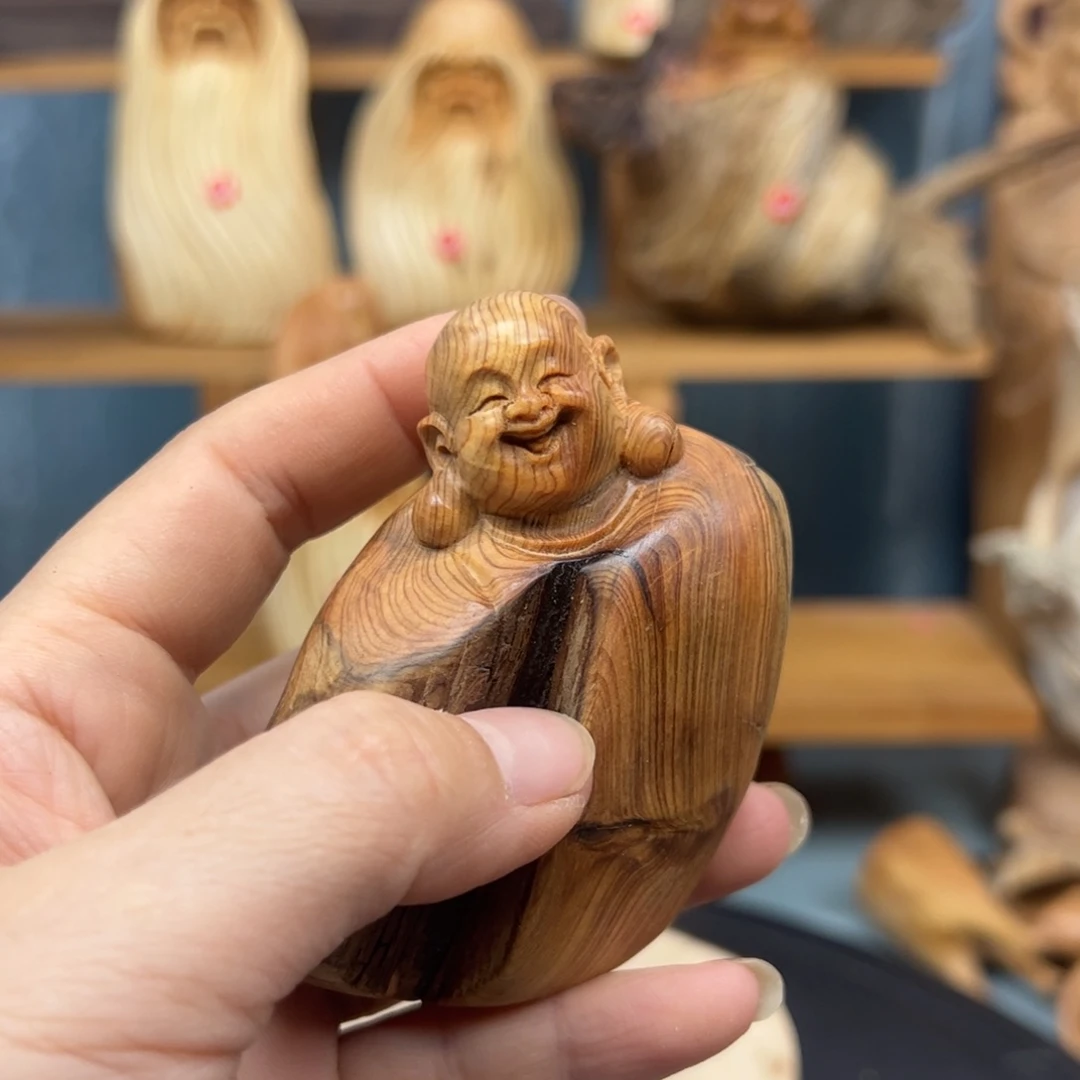 木崖柏木摆件手把件